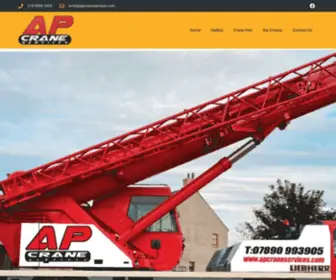 Apcraneservices.com(AP Crane Services) Screenshot