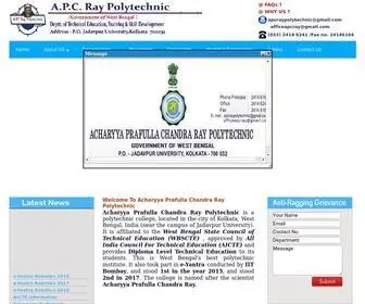 Apcraypolytechnic.in(Acharyya Prafulla Chandra Ray Polytechnic) Screenshot