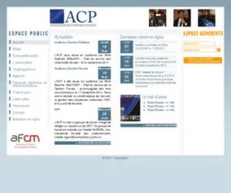 Apcta.org(Association des Comptables Publics) Screenshot