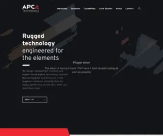 Apctechnology.com.au(Rugged technology engineered for the elements) Screenshot