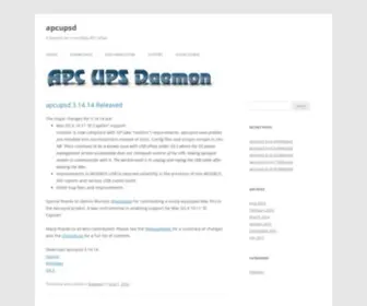 Apcupsd.org(A daemon for controlling APC UPSes) Screenshot