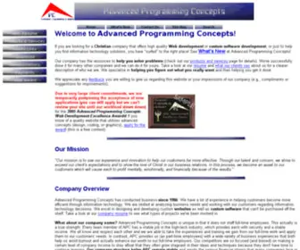 Apcweb.com(Advanced Programming Concepts) Screenshot