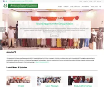 APD-Somaliland.org(Academy For Peace and Development) Screenshot