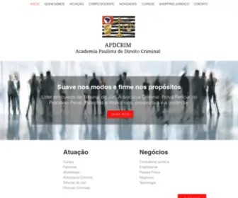 Apdcrim.com.br(A Academia Paulista de Direito Criminal (APDCRIM)) Screenshot