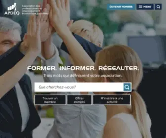 Apdeq.qc.ca(APDEQ) Screenshot