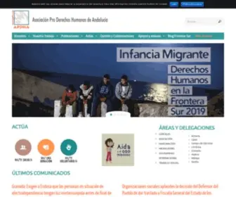 Apdha.org(Asociación Pro Derechos Humanos de Andalucía) Screenshot