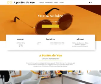 Apdvopticien.fr(A Portée de Vue) Screenshot