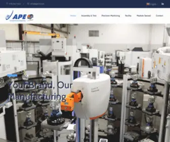 Ape10.com(Advanced Precision Engineering) Screenshot