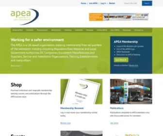 Apea.org.uk(Association for Petroleum & Explosives Administration) Screenshot