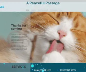 Apeacefulpassage.com(In home euthanasia service denver) Screenshot