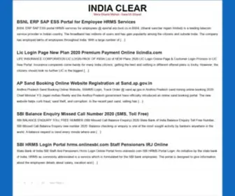Apeamcet.org(INDIA CLEAR) Screenshot