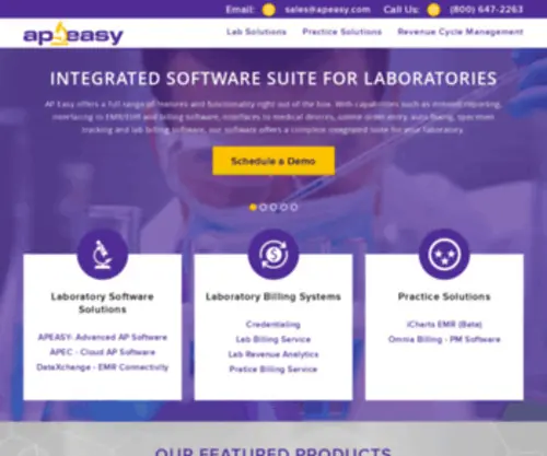Apeasy.com(CGM AP EASY Laboratory Information System) Screenshot