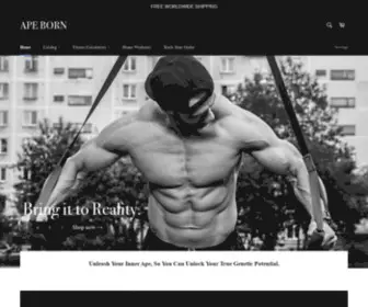 Apebornfitness.com(APE BORN) Screenshot