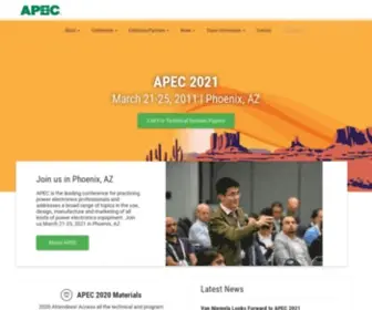 Apec-Conf.org(Applied Power Electronics Conference) Screenshot