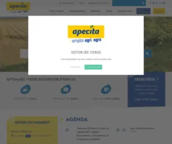 Apecita.com(APECITA, l'emploi dans l'agriculture, l'agroalimentaire et l'environnement) Screenshot