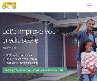 Apecreditsolutions.com(Credit SOLutions) Screenshot