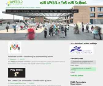 Apeeel2.lu(Association des Parents d'Élèves de l'École Européenne II) Screenshot