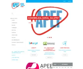 Apef.com.pt(Associação Portuguesa para o Estudo do Fígado) Screenshot