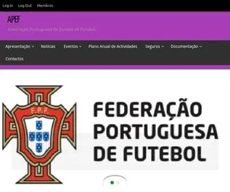 Apefescolasfutebol.com(APEF) Screenshot