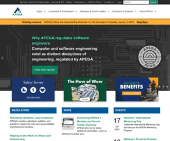Apega.ca(The Association of Professional Engineers and Geoscientists of Alberta) Screenshot