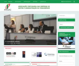 Apegac.com(Associação Portuguesa de Empresas de Gestão e Administração de Condomínios) Screenshot