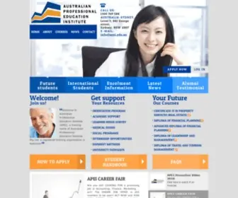 Apei.edu.au(PREPARING STUDENTS FOR SUCCESSFUL FUTURE) Screenshot