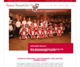 Apelerner-Karnevalsclub.de(Apelerner KarnevalsClub e.V) Screenshot