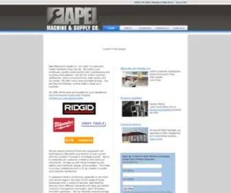 Apelmachine.com(Machine and Supply Company) Screenshot