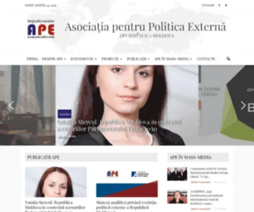 Ape.md(Asociaţia pentru Politica Externă din Moldova) Screenshot