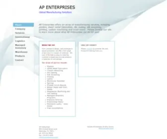 Apenterprises.net(AP Enterprises) Screenshot