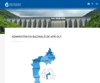 Apeolt.ro(ADMINISTRAȚIA BAZINALĂ DE APĂ OLT) Screenshot