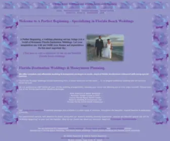 Aperfectbeginning.com(Florida Beach Weddings) Screenshot