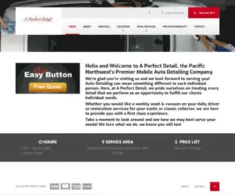 Aperfectdetail.net(Mobile Auto Detail in Portland Oregon) Screenshot