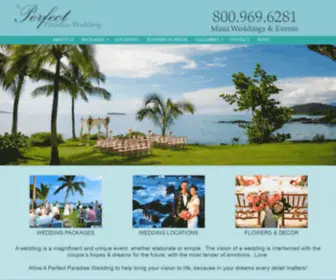 Aperfectparadisewedding.com(A Perfect Paradise Wedding) Screenshot