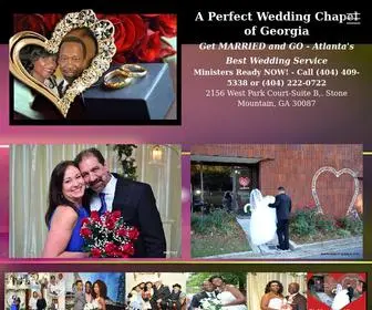 Aperfectweddingchapel.com(A Perfect Wedding Chapel of Stone Mountain GA (near Atlanta) is a Unique All Inc) Screenshot