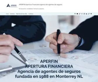 Aperfin.com.mx(APERFIN Apertura Financiera agencia de agentes de seguros) Screenshot