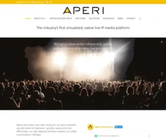 Apericorp.com(The Industry's First Virtualized) Screenshot