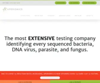 Aperiomics.com(Identifying every known bacterium) Screenshot