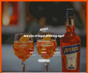 Aperol.com(Home) Screenshot