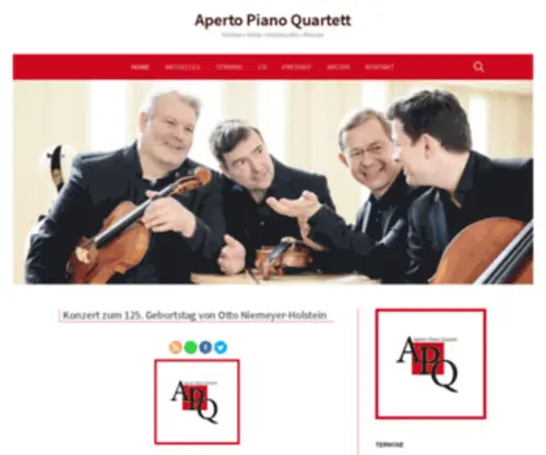 Aperto-Piano-Quartett.de(Aperto Piano Quartett) Screenshot