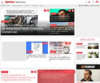 Apertura.com(Noticias y adelantos sobre negocios) Screenshot