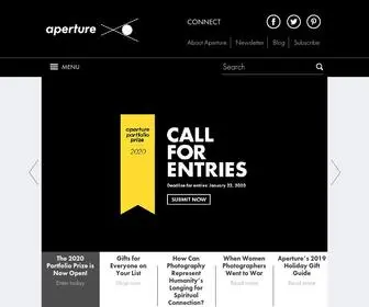 Aperture.org(Homepage) Screenshot