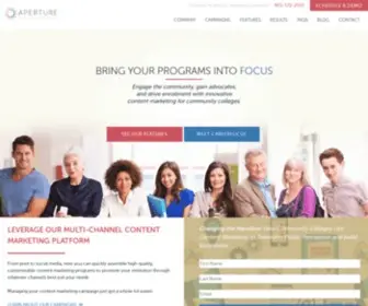 Aperturecm.com(Multi-Channel Content Marketing Platform) Screenshot