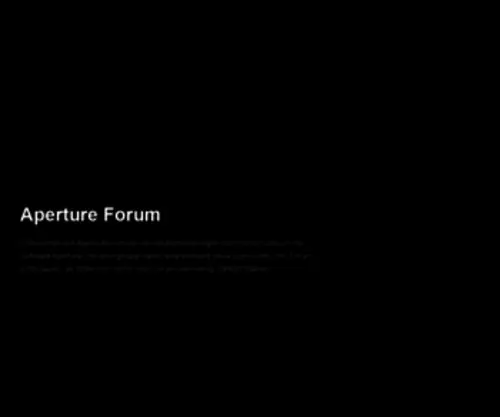 Apertureforum.de(Aperture Forum) Screenshot