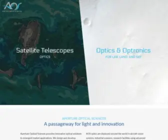 Apertureos.com(Aperture Optical Sciences) Screenshot