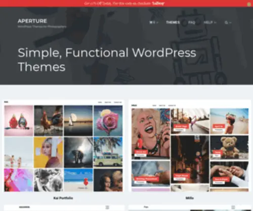 Aperturewp.com(Simple, Functional WordPress Themes) Screenshot