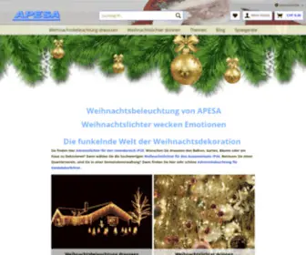 Apesa-Weihnachtsbeleuchtung.ch(Weihnachtsbeleuchtung Weihnachtslichter Adventsbeleuchtung) Screenshot