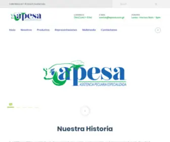 Apesa.com.gt(Asistencia Pecuaria Especializada) Screenshot