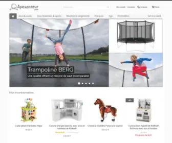 Apesanteur.com(Jouets en bois et beaux jouets pour enfants sur Apesanteur) Screenshot