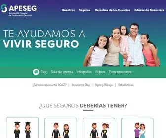 Apeseg.org.pe(Asociación Peruana de Empresas de Seguros) Screenshot